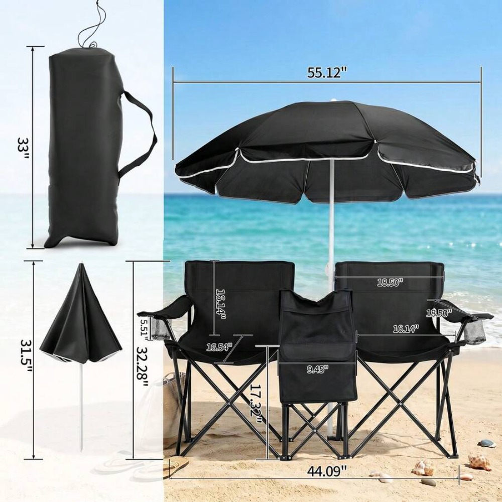 Двухместное складное рыболовно – обзор и цена Outdoor Sports Umbrella